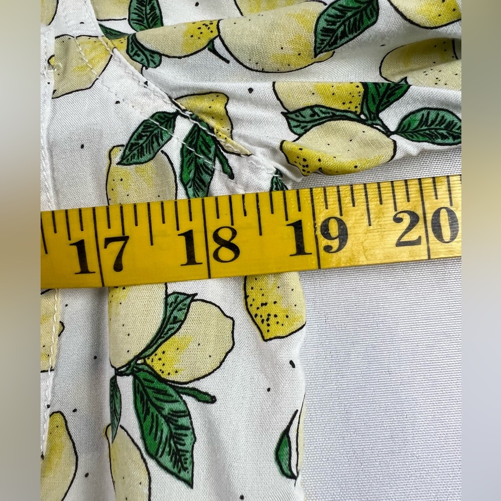 Beachlunchlounge Lemon Button Down Shirt Summer Vacation Beach Resort BBQ - Picture 7 of 11